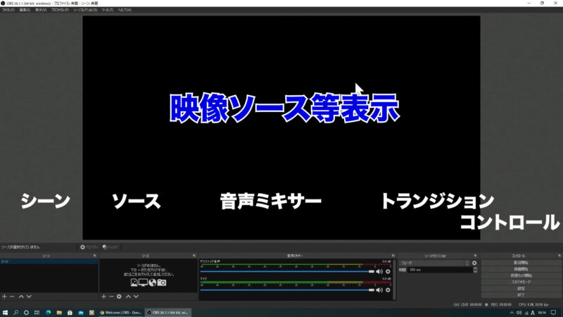 Obs Studio 映像を録画するための設定について